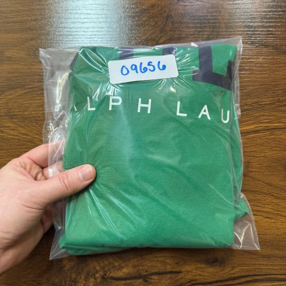 Polo Ralph Lauren Tshirt Mens XL‎ Green Crewneck Preppy Lounge Active Everyday